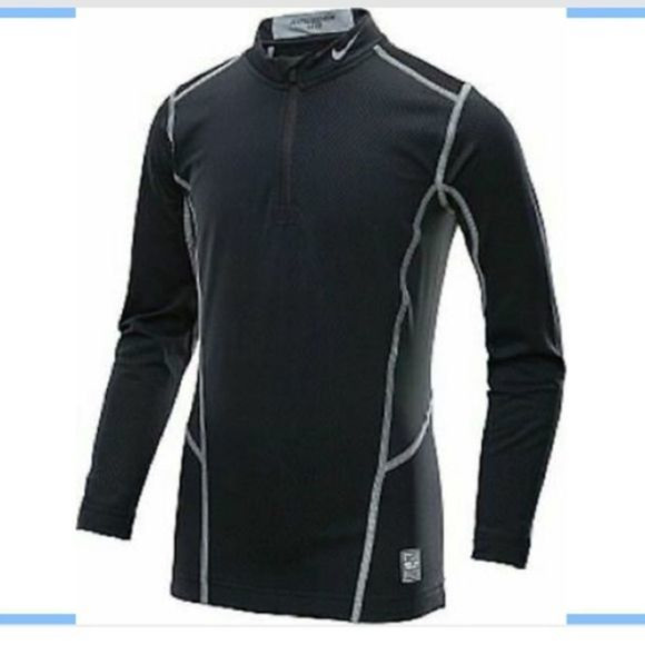 Nike Pro Combat Dri-Fit Hyperwarm Lite quarter zip Large - Picture 1 of 7